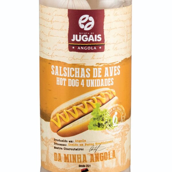 SALSICHAS DE AVES HOT DOG FRASCO 4 UN 440 GR