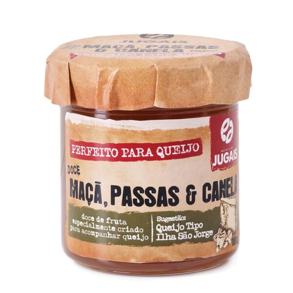 DOCE P- QUEIJO MAÇÃ, PASSAS E CANELA QUINTA DE JUGAIS 180 GR
