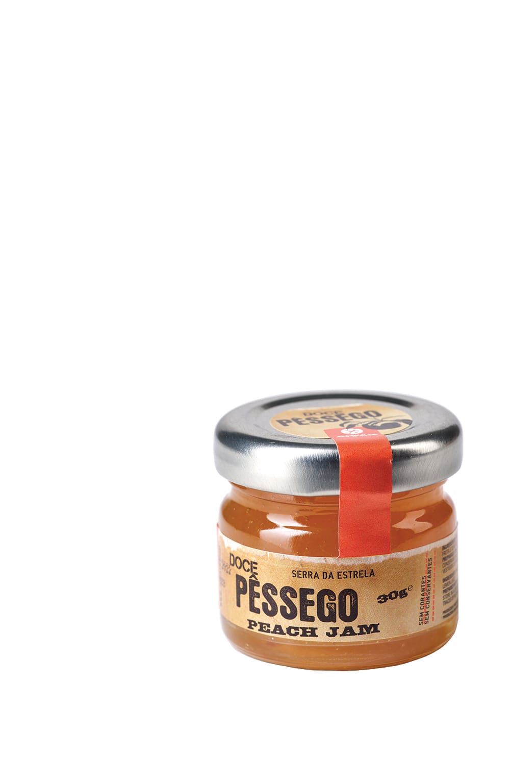 87- DOCE PÊSSEGO MONODOSE QUINTA DE JUGAIS 30 GR 500 KWANZAS
